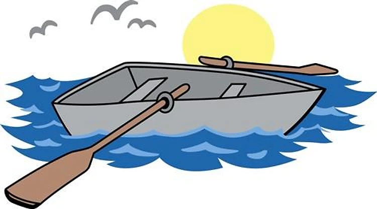 Rowboat On Lake