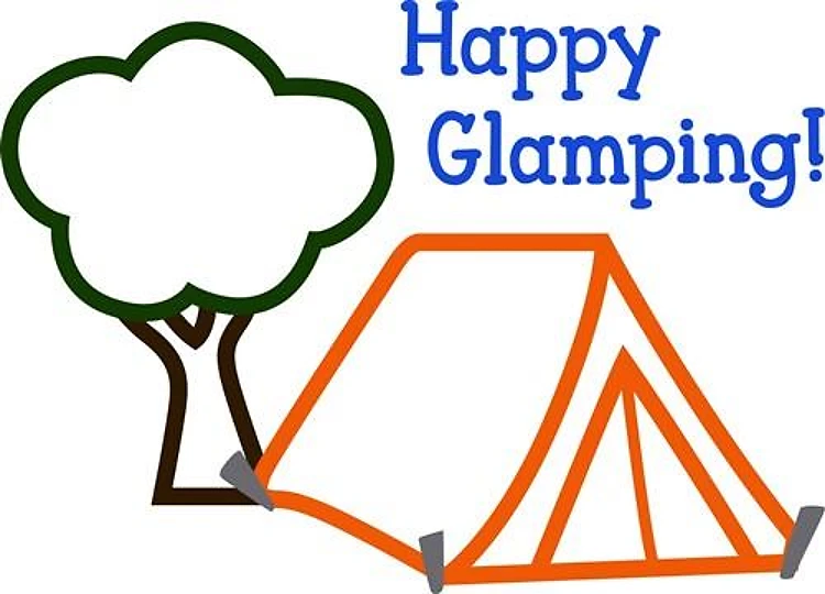 Happy Glamping Applique