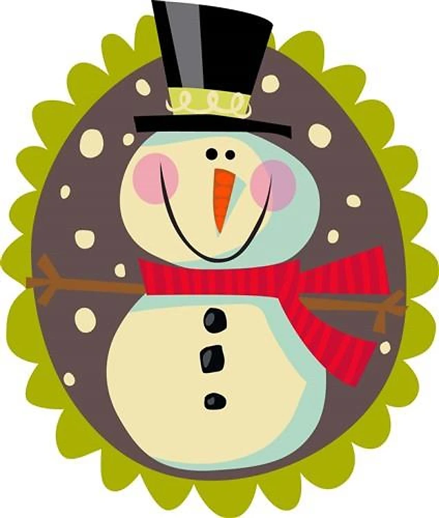 SNOWMAN MEDALLION