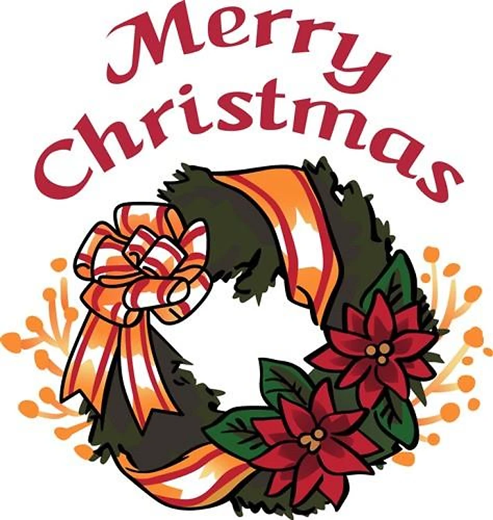 MERRY CHRISTMAS WREATH