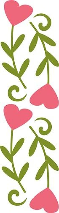 FLORAL HEART BORDER