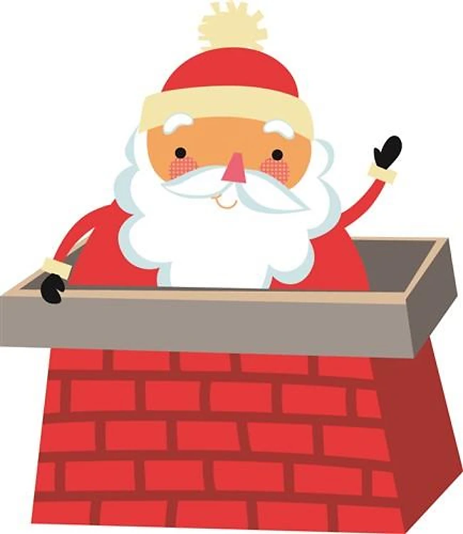SANTA SANTA DOWN CHIMNEY