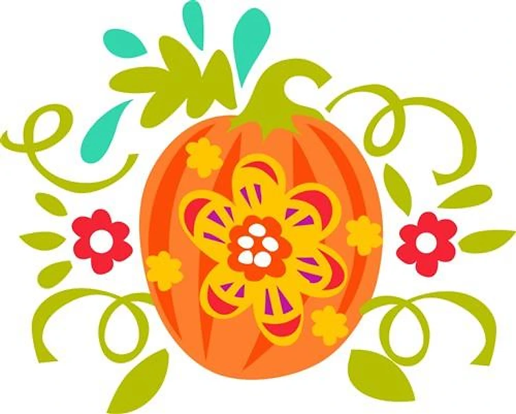 FLORAL PUMPKIN