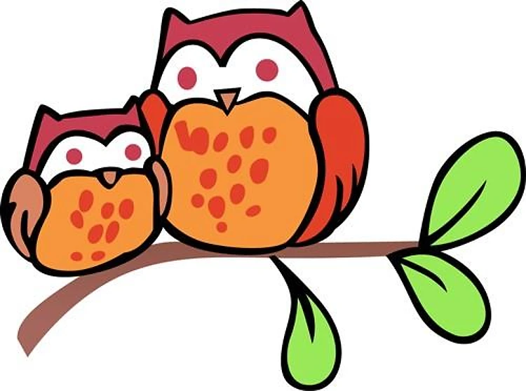 TWO CUTE OWLS