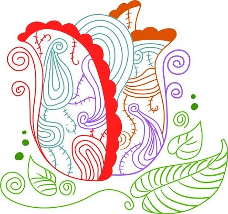 JACOBEAN PAISLEY FLOWER