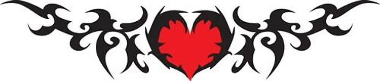 FULL CHEST TRIBAL HEART