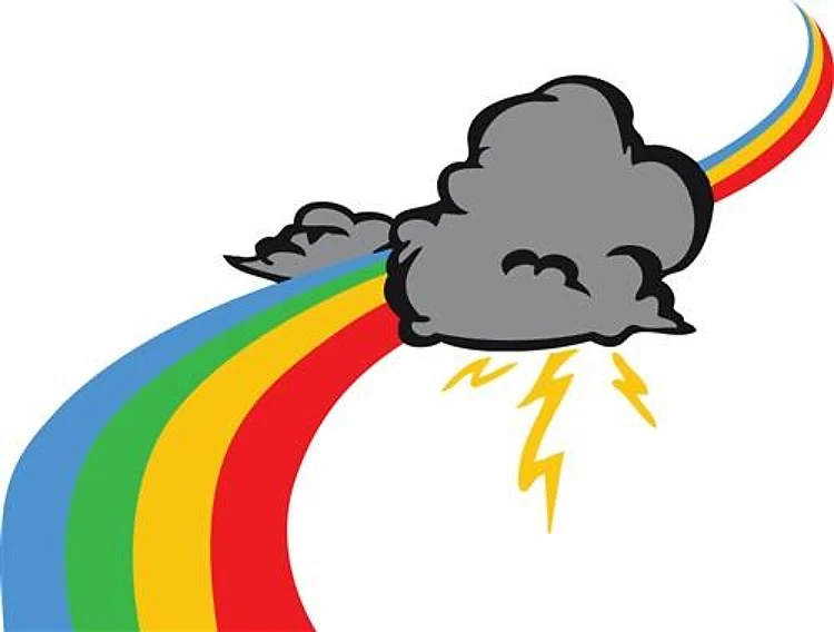 RAINBOW AND STORM