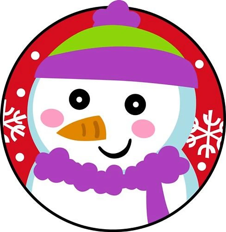 SNOWMAN MEDALLION