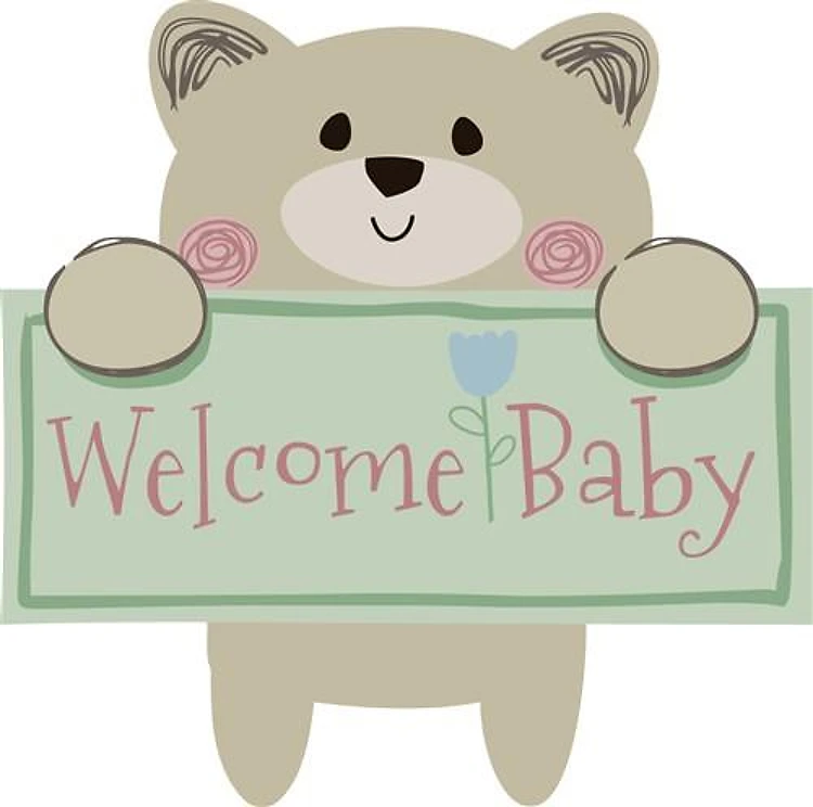 WELCOME BABY APPLIQUE