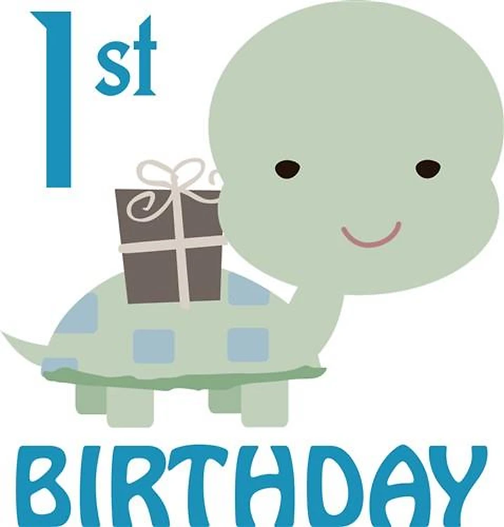 FIRST BIRTHDAY TURTLE