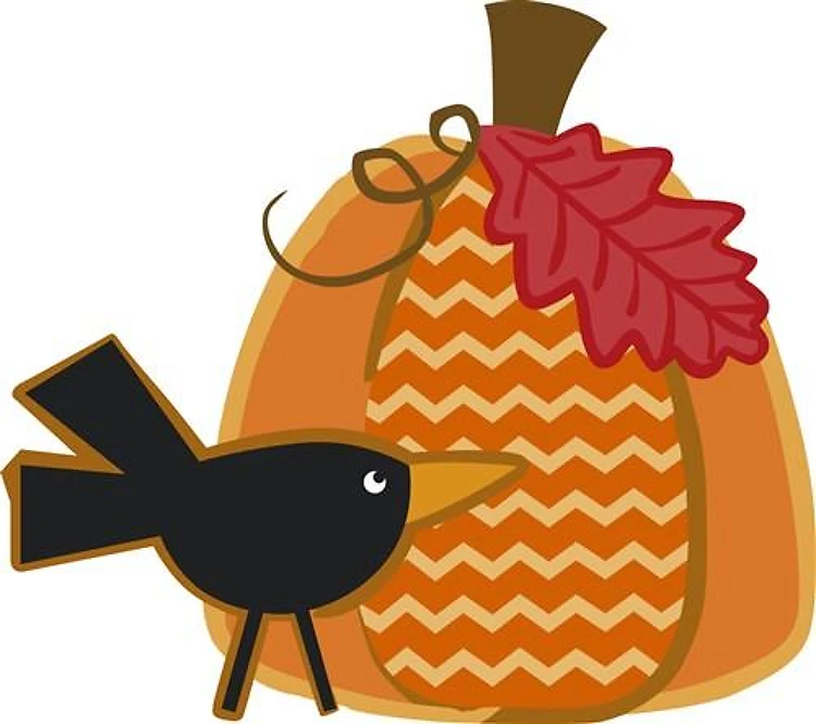 CROW AND PUMPKIN