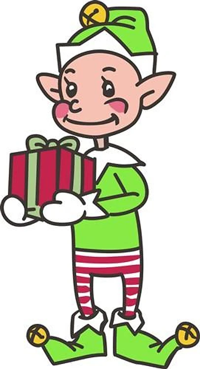 ELF WITH GIFT