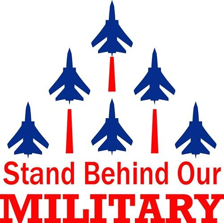 STAND BEHIND MILITARY