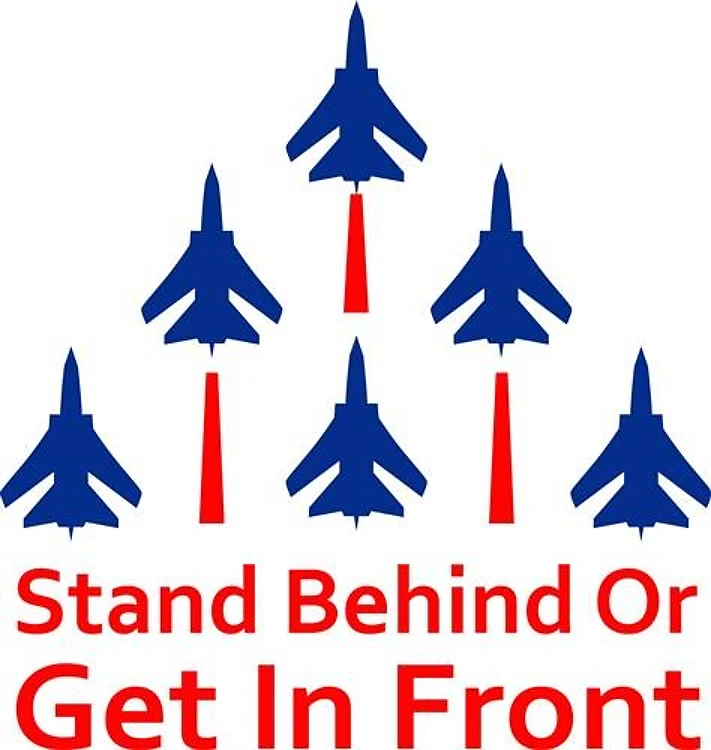 BEHIND OR IN FRONT