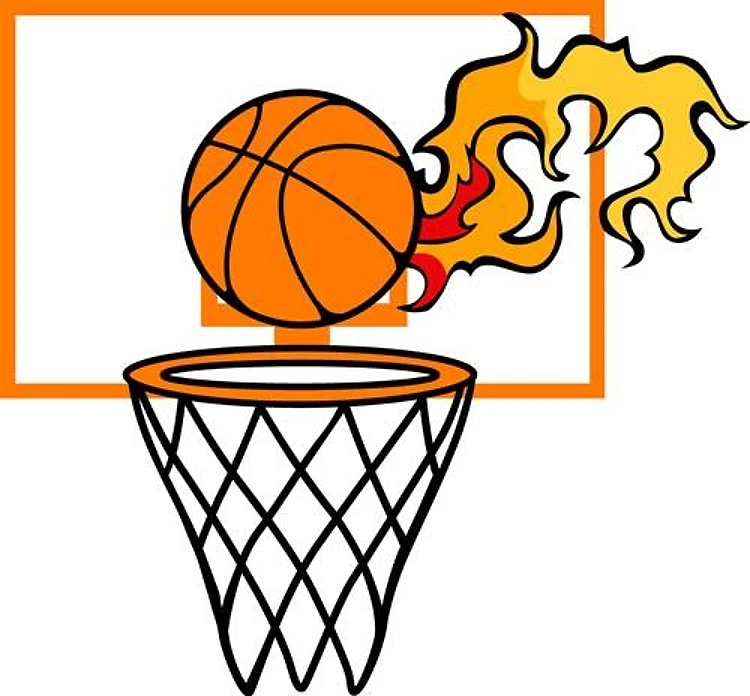 FLAMING BASKETBALL