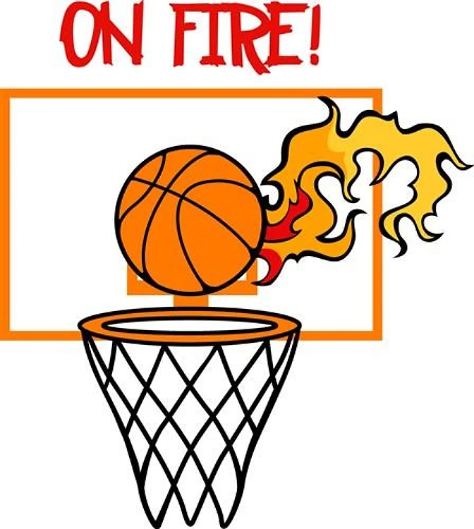 BASKETBALL ON FIRE