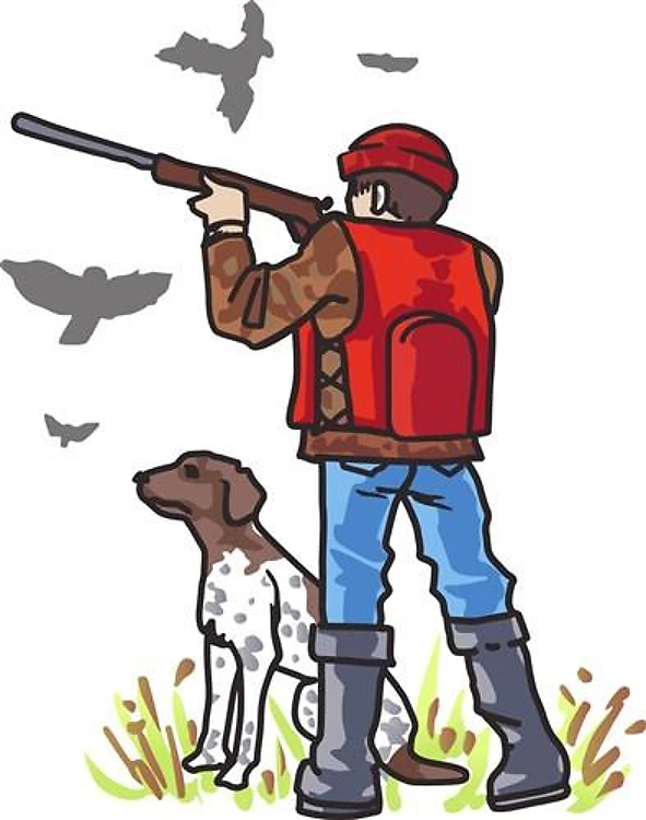 DOVE HUNTER AND DOG