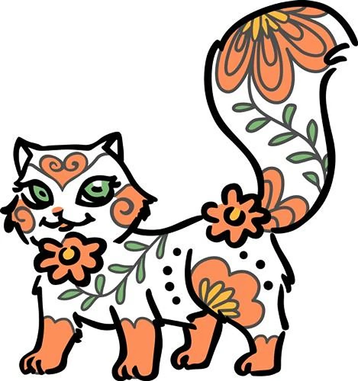 Floral Cat