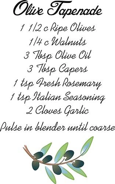 OLIVE TAPENADE RECIPE