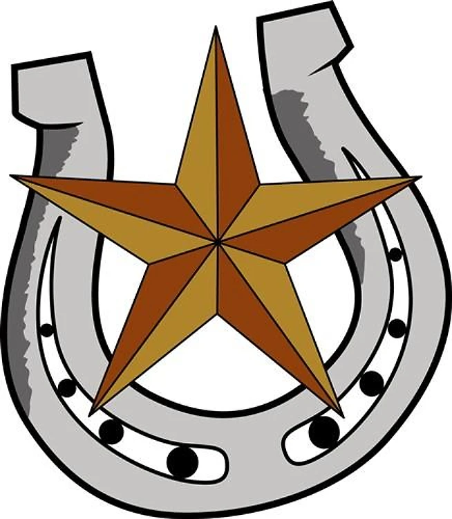 HORSE SHOE AND STAR