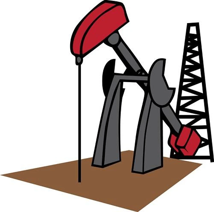 OIL RIG AND DERRICK