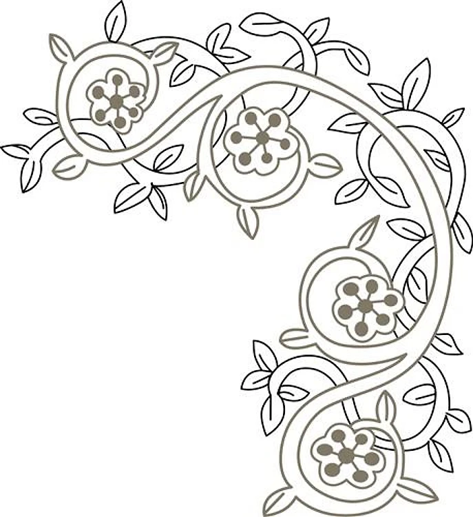 VINE CORNER LINEWORK