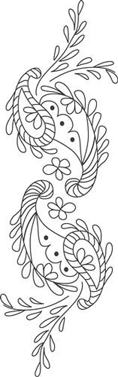 LARGE PAISLEY LINEWORK
