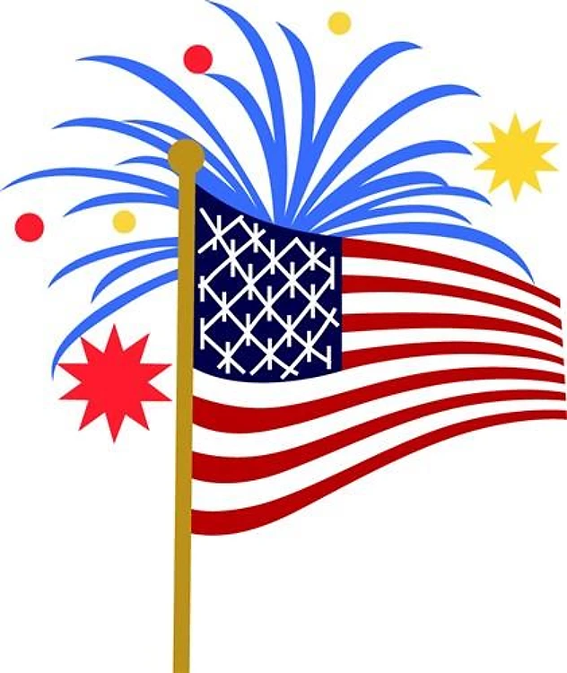 American Flag Fireworks