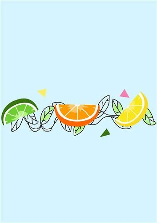Citrus Fruit Border