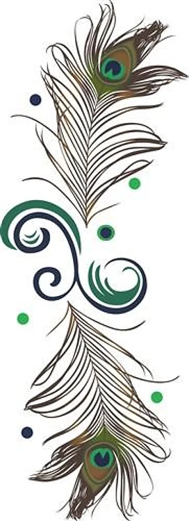 Peacock Feather Border