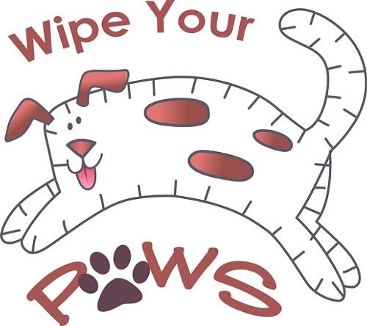 Wipe Paws Applique