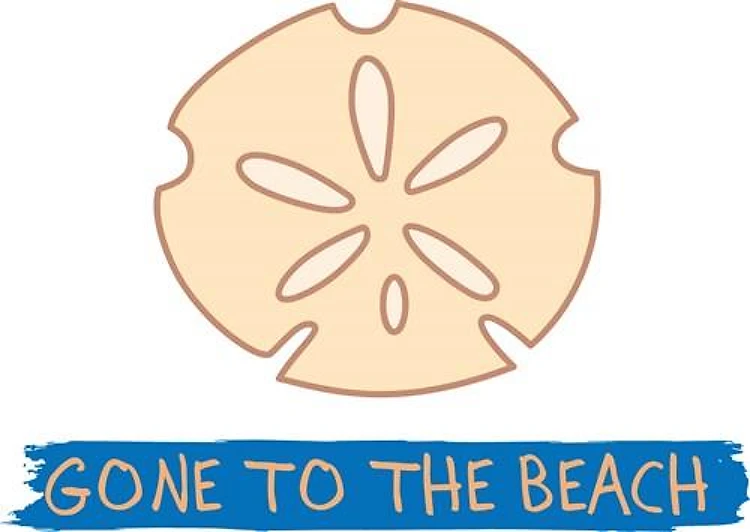Gone To Beach Applique