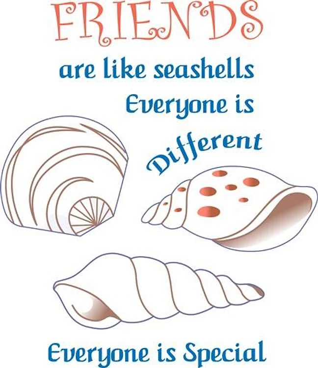 Friends Shell Appliques