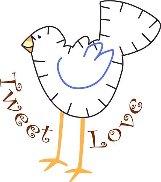 Tweet Love Applique