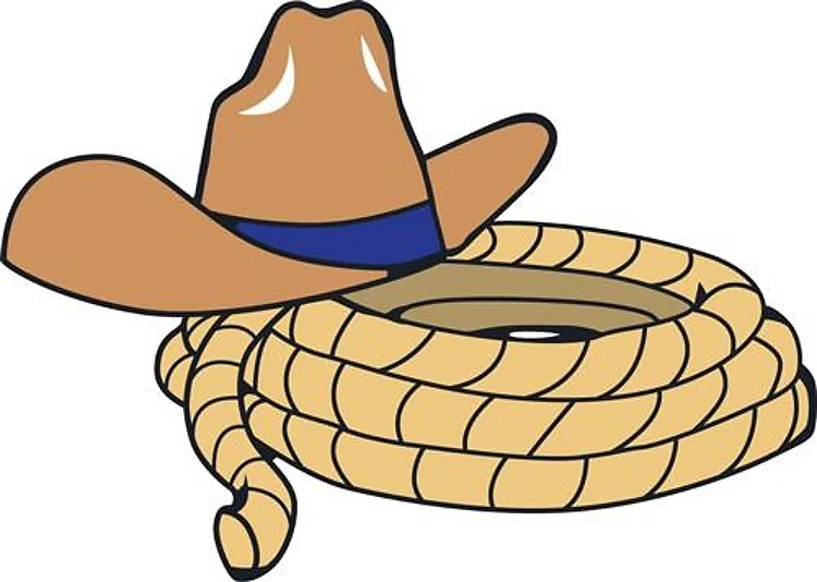 Cowboy Hat And Rope