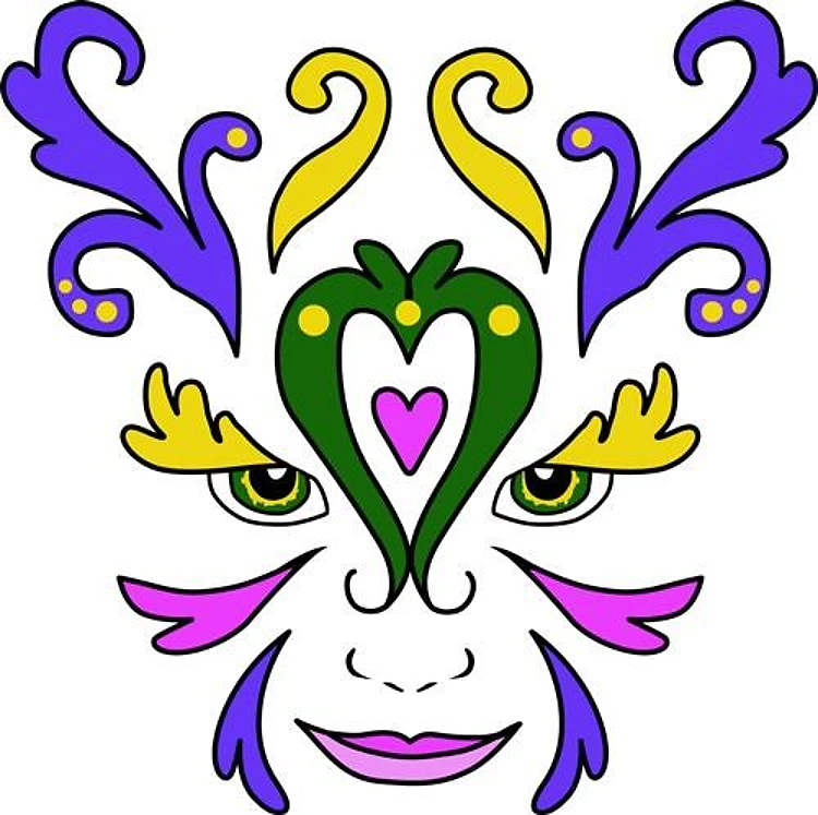 Mardi Gras Face