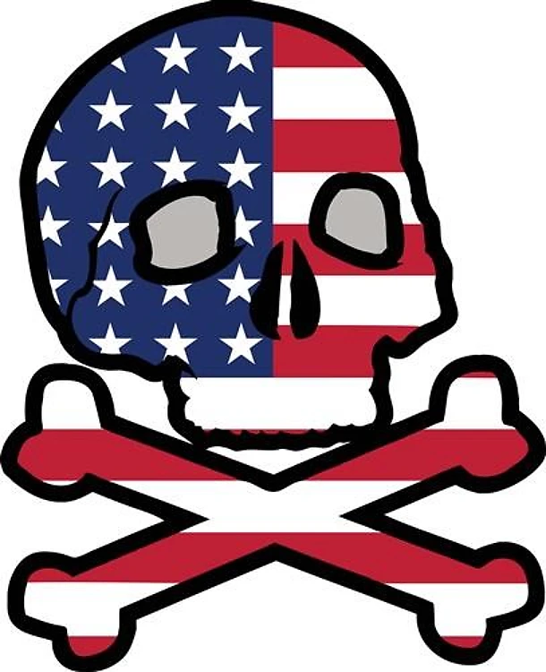 American Flag Skull