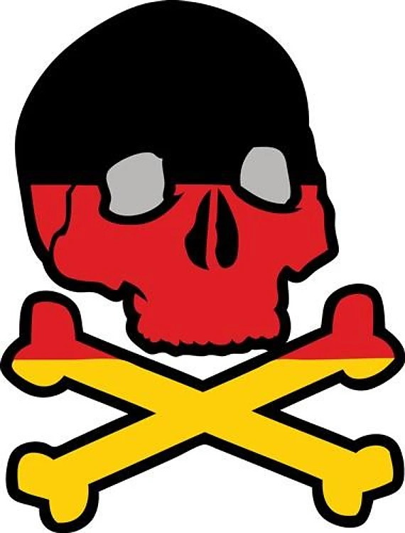 German Skull Flag