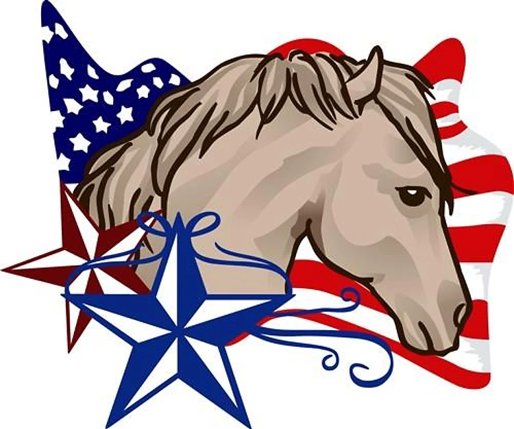 Patriotic Horse