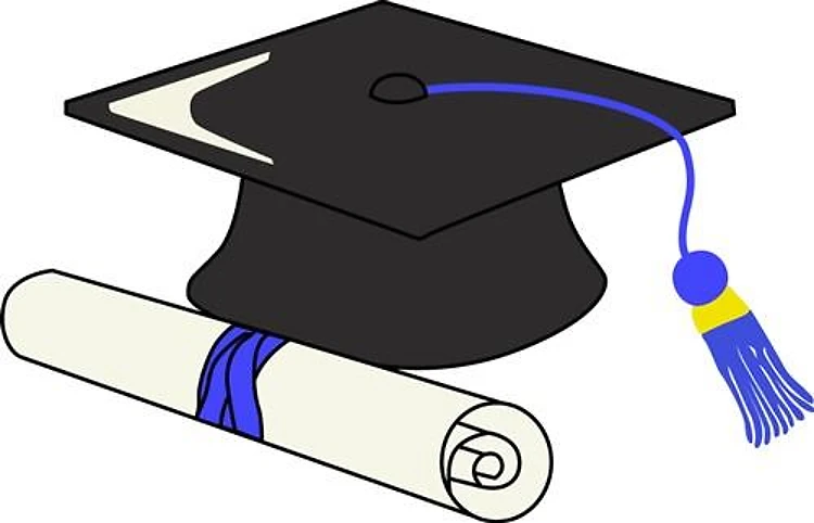 Graduation Cap And Diploma