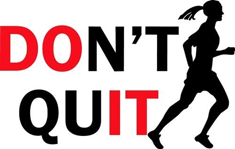 Dont Quit Female Runner