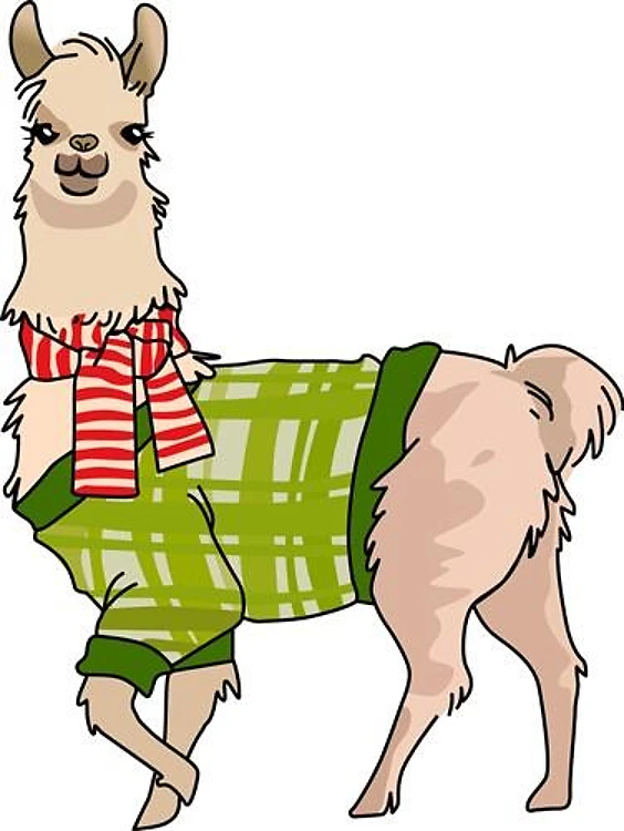 Christmas Llama Small