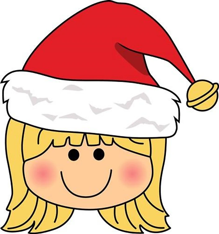 Girl With Santa Cap