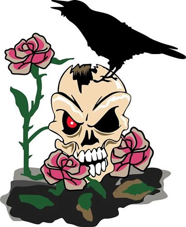 Skull And Raven
