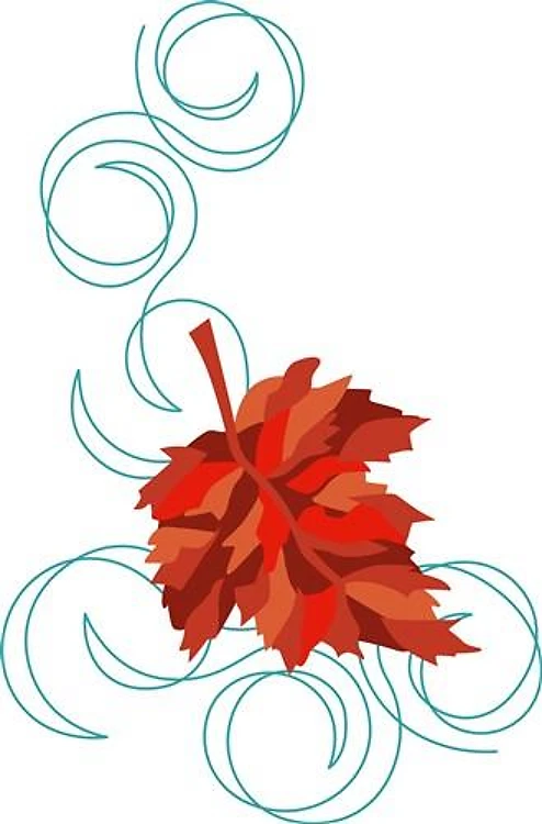 Swirling Fall Leaf