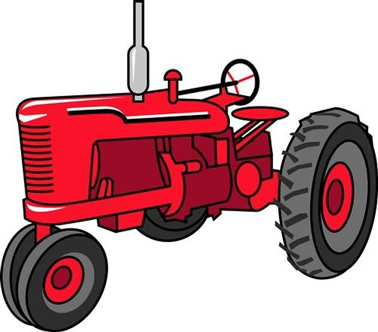 Vintage Red Tractor