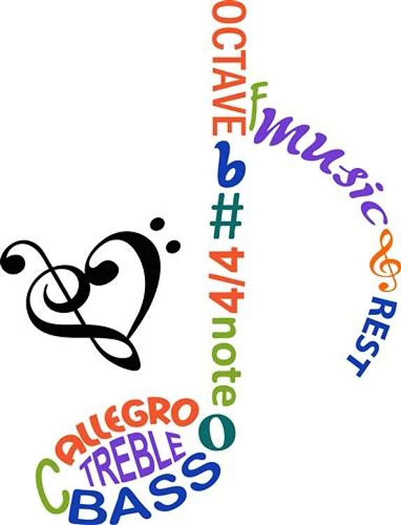 Music Note and Heart