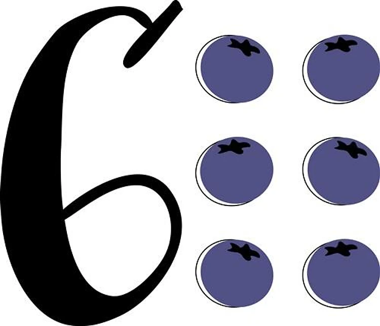 6 Blueberries