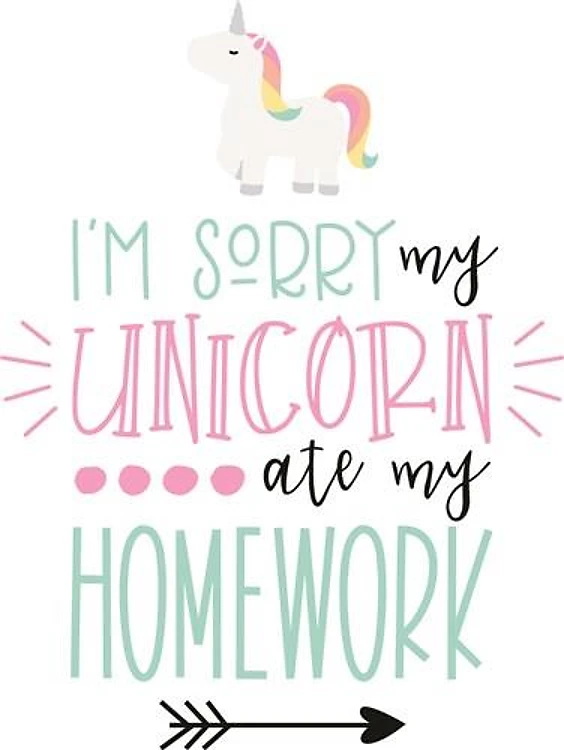 Unicorn Ate My Homework