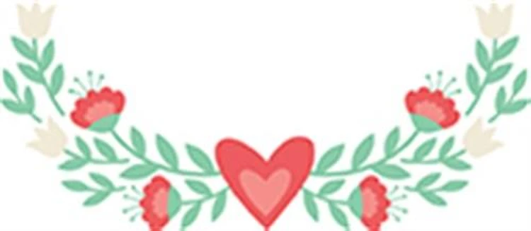 Folk Heart Border